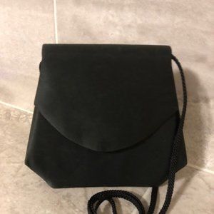 Black Satiny Shoulder Bag